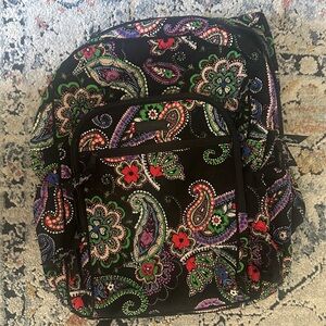 Vera Bradley Vibrant Floral/paisley Quilted Backpack